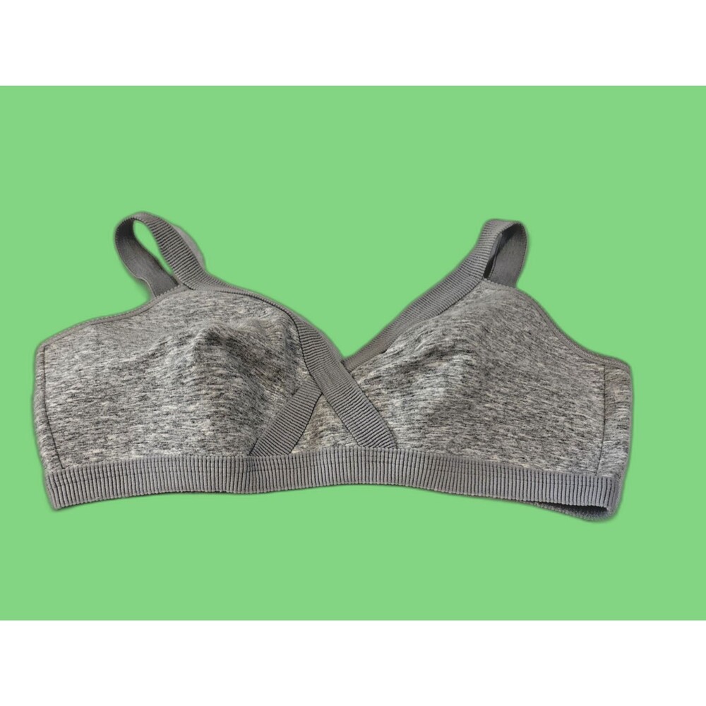Warner’s Friday’s Bra Women’s 38D Gray Cotton Blend Wire-Free Full Coverage